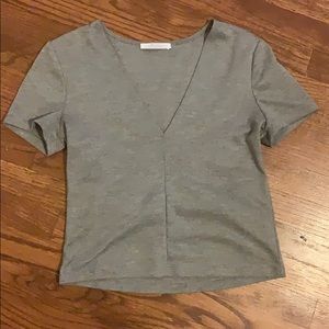 Small Zara gray crop top